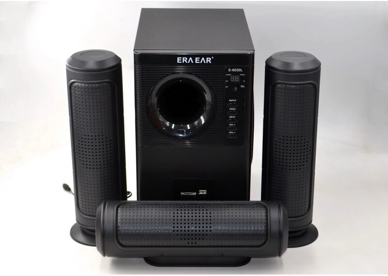 Комплект акустики 3.1 Era Ear E-6030L 60 Вт якісні колонки домашня акустика - переваги