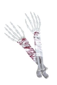 Декоративний зламана рука з кров'ю на Хеллоуїн 12 штук упаковка