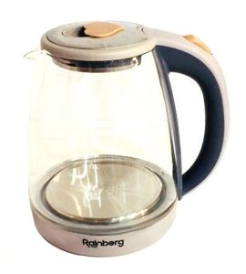 Чайник 1.8 л RAINBERG RB-902 2200 Вт електричний чайник скляний чайник