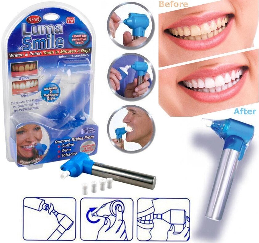Зубочистка (відбілювач зубів) Luma Smile 018 від нальоту на зубах люма смайл - гарантія