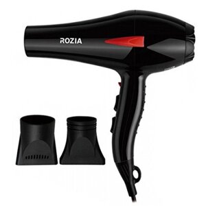 Фен для сушки волосся Потужність 2000 Вт Rozia HC-8306 знімний очищається фільтр 2 насадки для укладання