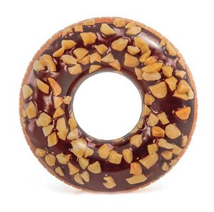 Intex 56262, надувний круг Шоколадний Пончик з горіхами, 114 см