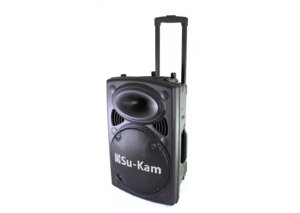 Акустична система Su-Kam колонка-чемодан BT120D і два бездротових мікрофона 1000W