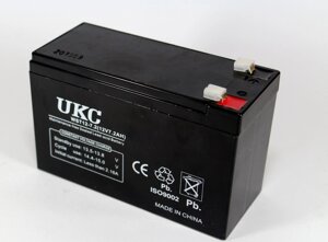Акумулятор BATTERY 12V 7A UKC акумуляторна батарея для використання в закритому приміщенні
