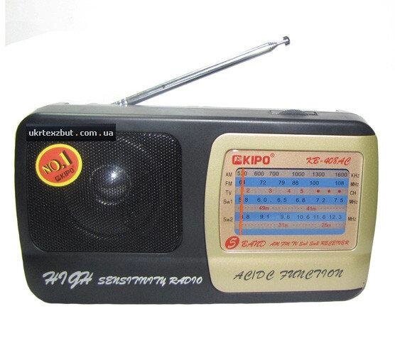 Приймач радіо Kipo KB-408 AC радіоприймач переносний - вартість
