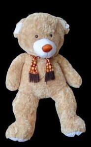 На подарунок дівчині плюшевий Ведмедик 200 см м'яка іграшка ведмідь в шарфі