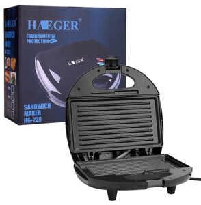 Сендвічница бутербродница електрична Haeger HG-228