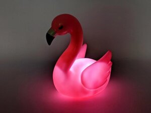 Світлодіодний нічник Рожевий Фламінго Flamingo Light світильник настільний дитячий