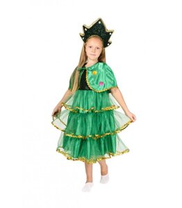 Новорічний костюм Ялинки для дівчинки віком від 4 до 10 років
