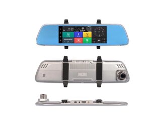 Дзеркало відеореєстратор DVR DH-002 Android GPS 7 "2 камери