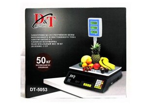 Торговельні ваги настільні D & T DT-5053 до 50 кг зі стійкою