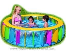 Різнобарвний дитячий надувний басейн BESTWAY 51038