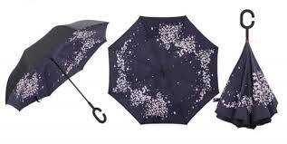 Парасолька розумного складання Up-brella парасолька-тростина навпаки міцний, компактний - наявність