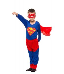 Костюм супер героя "Супер Мен" карнавальний дитячий новорічний на Хеллоуїн для хлопчика розмір L M S