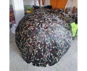 Пляжна парасолька, торгова, садова камуфляж Umbrella 3.5 м на 16 посилених спиць з вітровим клапаном
