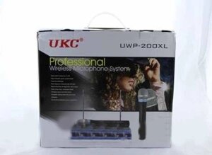 Микрофон беспроводной UKC DM UWP-200 XL / профессиональный / База + 2 микрофона