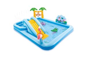 Дитячий Ігровий центр Джунглі Intex 57161 міні-аквапарк надувний басейн для дітей