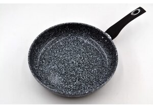 Сковорода 28 см Benson BN-517 кругла з кришкою литий алюміній