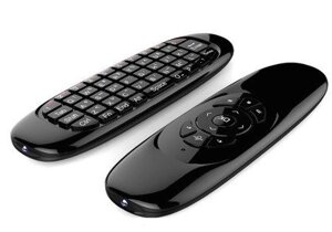 Пульт+аэро мышь+клавиатура Air mouse C120 с гироскопом и аккумулятором ручная клавиатура