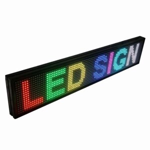 Вивіска рекламна світлодіодна "рядок, що біжить" LED 100 * 20 RGB внутрішня