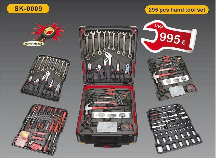 Набір інструментів Smart Kraft SK-009 (Swiss Kraft) 259 предметів в валізі для автомобіля гаража - особливості