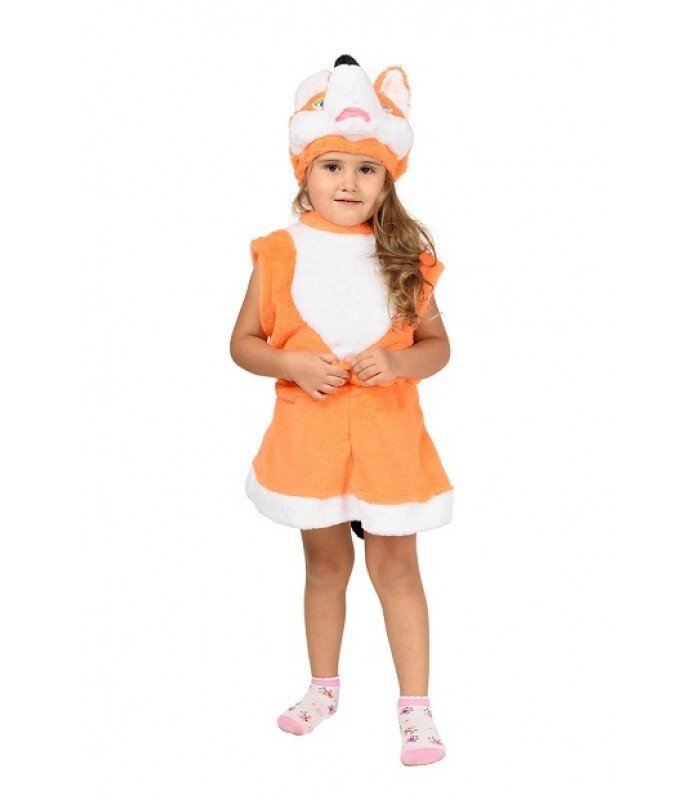 Новорічний костюм Лисиці для дівчинки від 2 до 5 років на виступ, дитячий ранок - роздріб