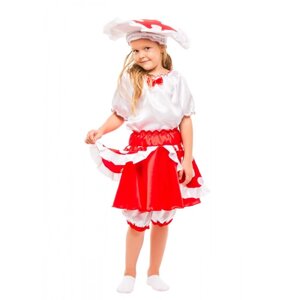 Костюм грибочки Мухомора для дівчинки карнавальний костюм