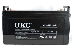 Гелевый аккумулятор BATTERY GEL 12V 120A UKC источник питания стойкий и надежный