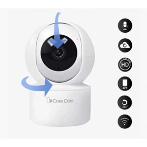 Бездротова поворотна Camera IP Care Cam камера відеоспостереження WiFi microSD 23ST