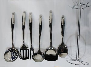 Набір кухонного приладдя Benson 7 предметів BN-452 сріблястий