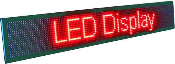 Рекламная светодиодная бегущая строка LED 200*23 Red, электронное табло - вартість