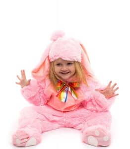 Для немовлят наряд зайчика 0.5-2.5 років піжаму для діток рожевий колір тканину - хутро