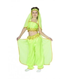 Східна красуня Жасмин костюм карнавальний для дівчинки, салатовий