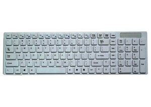 Клавиатура компьютерная K-900 на батарейках белая