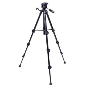 Штатив чорний професійний для відео та фото KT-690 висота від 50 до 132 см якісний