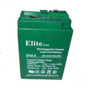 Акумулятор свинцево-кислотний ELITE 6V / 6AH