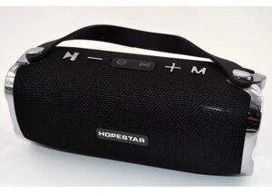 Бездротова переносна влагозащищенная стерео колонка Hopestar H24 (Bluetooth, MP3, AUX, Mic)