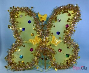 Комплект Феї з кольоровим дощиком квіточками і метеликами казковий набір для дівчинки