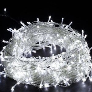 Гірлянда новорічна Xmas 300 лампочок світлодіодна LED гірлянда білий 20 метрів