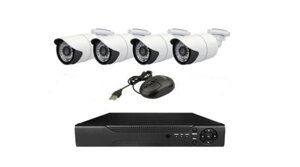 Комплект розсувного відео для 4 камер DVR Kit 1080p 7004H WiFi 4CH реєстратор + камеру для дому
