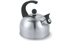 Сучасний чайник ASTOR AST 17020 домашній чайник нержавіюча сталь свисток 2 л