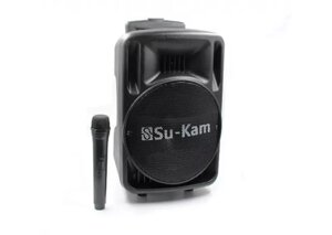 Акустична система бездротова акумуляторна колонка USB FM Su-Kam BT-100D 500 вт