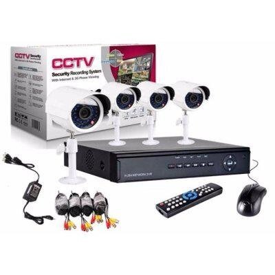 Комплект для запису системи безпеки CCTV від Santa 4 Channel набір відеоспостереження - опт