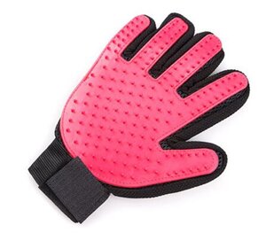 Масажна рукавичка для вичісування шерсті з домашніх тварин Pet Brush Glove