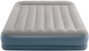 Надувна Ліжко Intex 64118 Mid-Rice Airbed + Вбудований Насос 220v