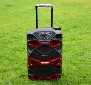 Портативна активна колонка акустика Speaker Big Ailiang UF-1518AK-DT з мікрофоном 200W FM / USB / Bluetooth