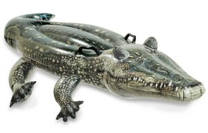 Игрушка надувная наездник Intex 57551 "Настоящий аллигатор" от 3 лет плавательная игрушка