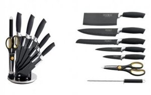 Набір ножів на підставці Royalty Line RL-BLK8W 8 в 1