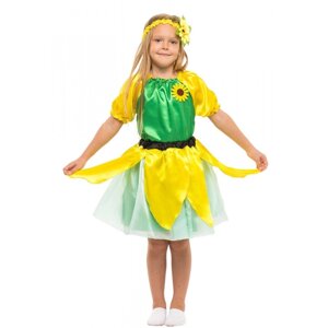 Карнавальний костюм для дівчинки Соняшник