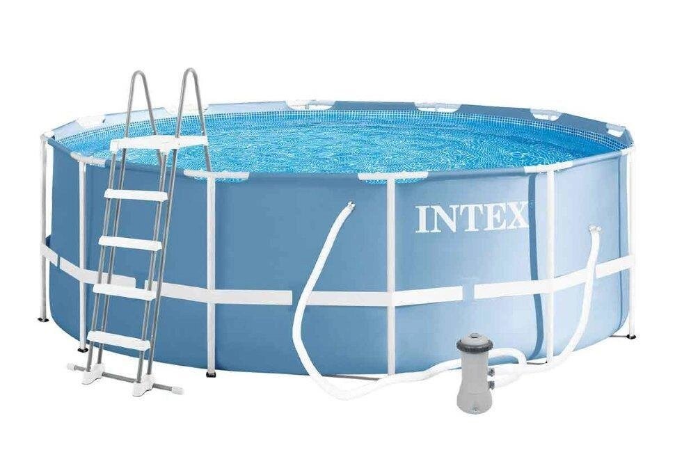 Каркасний басейн для літнього відпочинку Prism Frame Intex 26706 305Х99 см сходи насос-фільтр на 2006 л / ч - вибрати